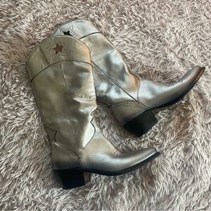 Free People x JO Ghost Cowboy Star Boots